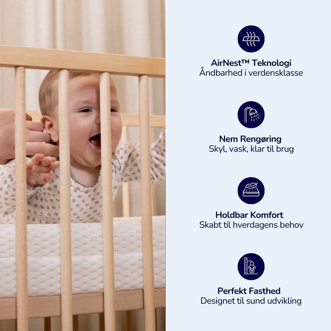 NapSafe™ Den sikre babymadras (0-4 år)