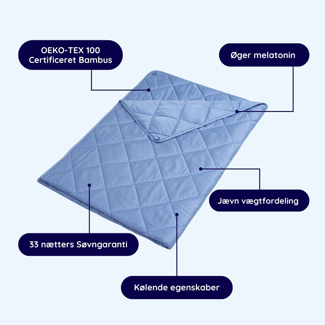 Bambus-tyngdedyne med kølende egenskaber