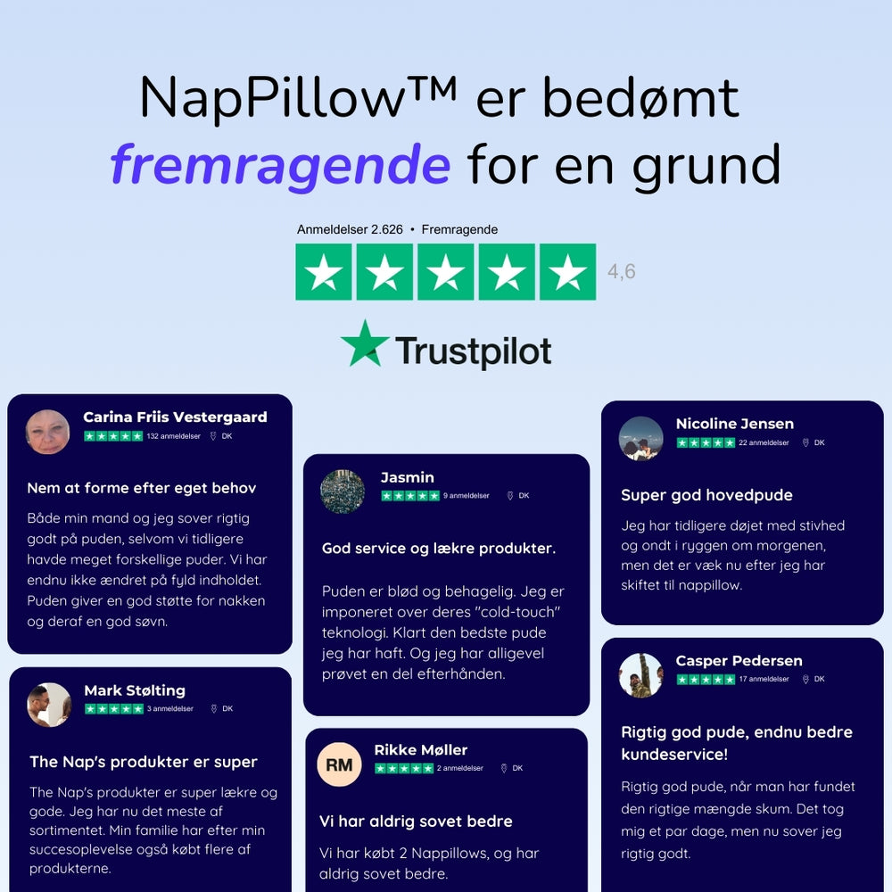 NapPillow™  Den perfekte hovedpude