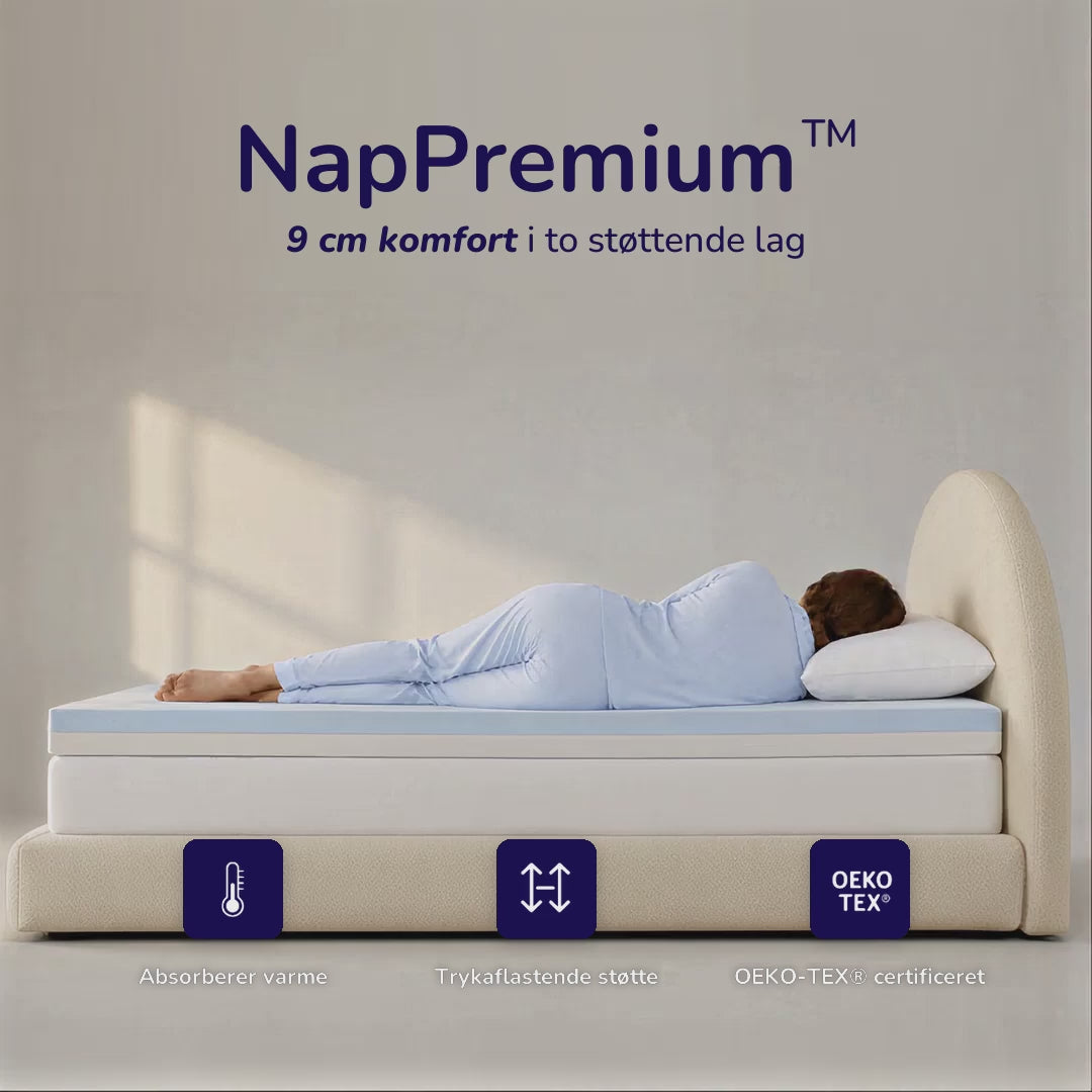 Indlæs video: NapPremium™ Topmadras